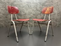 2 Vintage Stapelstühle 1970er Grau Stahlrohr Set - Bild 4