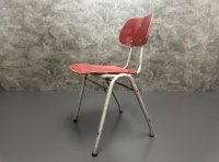 2 Vintage Stapelstühle 1970er Grau Stahlrohr Set - Bild 5