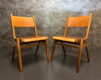 Vintage Holzstühle stapelbar Retro Gastro 4-5 Stk. - Bild 2