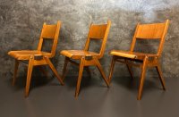 Vintage Holzstühle stapelbar Retro Gastro 4-5 Stk. - Bild 4