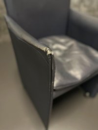 Cassina Sessel 401 Echtleder Designklassiker restaurierungsbedürftig - Bild 8