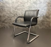 Wilkhahn Freischwinger / Besucher- & Konferenzstuhl, Leder & Kunstleder - Bild 1