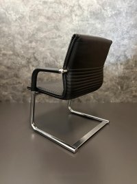 Wilkhahn Freischwinger / Besucher- & Konferenzstuhl, Leder & Kunstleder - Bild 5