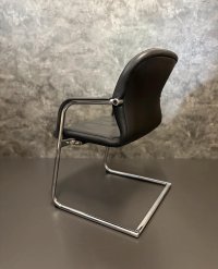 Wilkhahn Freischwinger / Besucher- & Konferenzstuhl, Leder & Kunstleder - Bild 15