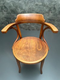 Thonet Armlehnstuhl 233 Vintage Buche - Bild 6