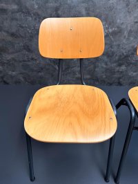 Vintage Stapelstühle Gastro Bistro 20 Stk. dunkelgrau - Bild 11