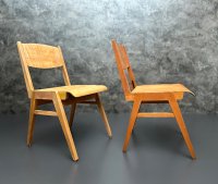 2 Stapelstühle Holz Vintage Gastro gebraucht - Bild 2