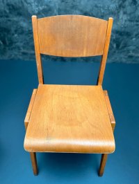 2 Stapelstühle Holz Vintage Gastro gebraucht - Bild 7