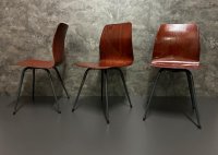 Pagholz Stühle 1960er Vintage Industrie Design - Bild 6