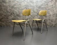 Stapelstühle Vintage Grün Grau Gastro 12 Stk. - Bild 1
