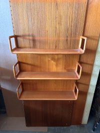 Cado Poul Cadovius Wandregal 3× Regalbrett Teak Dyrlund 90 cm - Bild 2