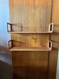 Cado Poul Cadovius Wandregal 3× Regalbrett Teak Dyrlund 90 cm - Bild 4