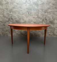 Vintage Teak Couchtisch rund 100 cm Danish Design - Bild 3