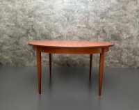 Vintage Teak Couchtisch rund 100 cm Danish Design - Bild 4
