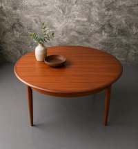 Vintage Teak Couchtisch rund 100 cm Danish Design - Bild 13