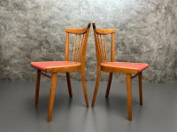 Vintage Sprossenstühle Mid Century 60er/70er rot - Bild 1