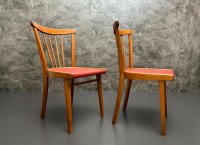 Vintage Sprossenstühle Mid Century 60er/70er rot - Bild 3
