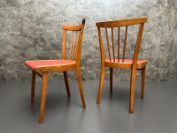 Vintage Sprossenstühle Mid Century 60er/70er rot - Bild 4