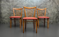Vintage Sprossenstühle Mid Century 60er/70er rot - Bild 8