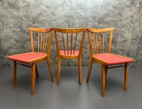 Vintage Sprossenstühle Mid Century 60er/70er rot - Bild 9