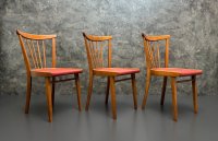 Vintage Sprossenstühle Mid Century 60er/70er rot - Bild 10