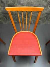 Vintage Sprossenstühle Mid Century 60er/70er rot - Bild 15