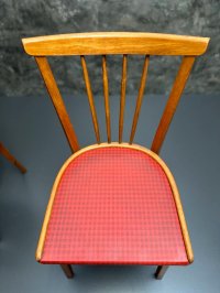 Vintage Sprossenstühle Mid Century 60er/70er rot - Bild 16
