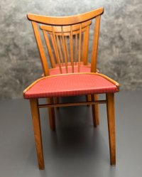 Vintage Sprossenstühle Mid Century 60er/70er rot - Bild 18