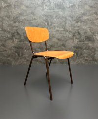 2 Vintage Stapelstühle 70er/80er Mid Century Holz/Metall - Bild 5
