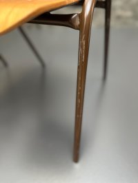 2 Vintage Stapelstühle 70er/80er Mid Century Holz/Metall - Bild 9