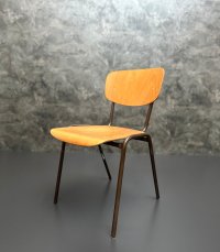 2 Vintage Stapelstühle 70er/80er Mid Century Holz/Metall - Bild 10