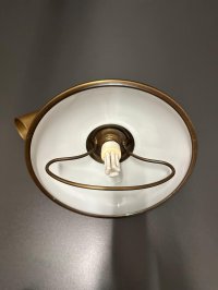 Vintage Pendelleuchte Neukro Menden Messing Glas 70er 80er - Bild 6