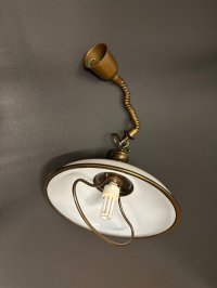 Vintage Pendelleuchte Neukro Menden Messing Glas 70er 80er - Bild 7