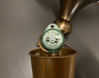 Vintage Pendelleuchte Neukro Menden Messing Glas 70er 80er - Bild 8