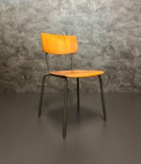 Vintage Stapelstühle 70er Jahre Metall Grau/Braun (40 Stk.) - Bild 2