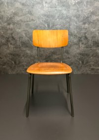 Vintage Stapelstühle 70er Jahre Metall Grau/Braun (40 Stk.) - Bild 3