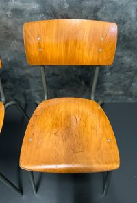 Vintage Stapelstühle 70er Jahre Metall Grau/Braun (40 Stk.) - Bild 14