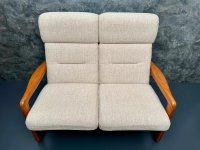 Dänisches 2er Sofa Teak Holstebro 1970er Vintage - Bild 2
