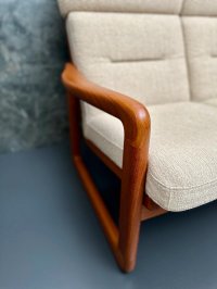 Dänisches 2er Sofa Teak Holstebro 1970er Vintage - Bild 3