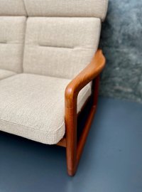 Dänisches 2er Sofa Teak Holstebro 1970er Vintage - Bild 5
