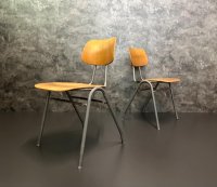 60x Vintage Stapelstühle Grau Gastro Bistro - Bild 1