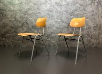 60x Vintage Stapelstühle Grau Gastro Bistro - Bild 2