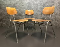 60x Vintage Stapelstühle Grau Gastro Bistro - Bild 8