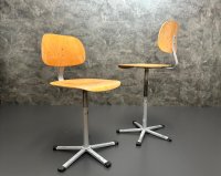 Vintage Werkstattstühle drehbar höhenverstellbar Industrial - Bild 6