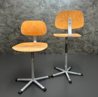 Vintage Werkstattstühle drehbar höhenverstellbar Industrial - Bild 8