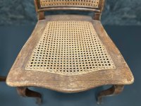 2 Stühle Louis XV Stil Wiener Geflecht Rattan - Bild 11