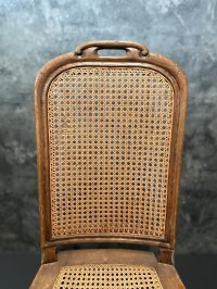 2 Stühle Louis XV Stil Wiener Geflecht Rattan - Bild 12