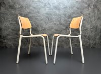 5x Stapelstühle Pagholz Vintage Retro Küchenstühle - Bild 1