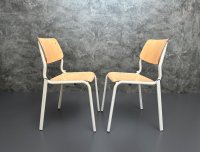 5x Stapelstühle Pagholz Vintage Retro Küchenstühle - Bild 6