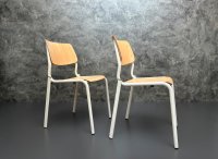 5x Stapelstühle Pagholz Vintage Retro Küchenstühle - Bild 7